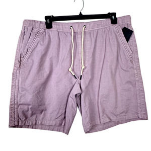 Men's Casual Flat Front Shorts - Light Purple
